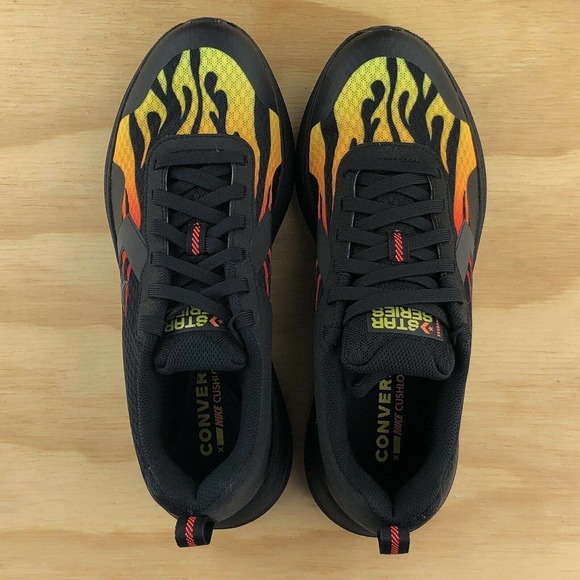 Converse Star Series Run Black Flames Basketball - Picture 6 of 9